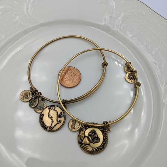 Alex Ani Rafaleian Gold Claddaugh Taurus Bracelet - Picture 2 of 8